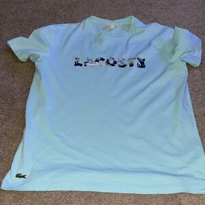 Lacoste Sky Blue Tee with Logo